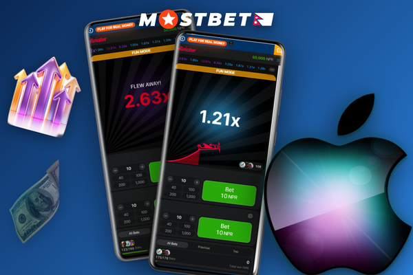 Smartphone with Mostbet Aviator game beside a notepad showing stake and stop-loss strategy