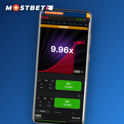 Mostbet Aviator auto-bet tile with refresh arrow and plane silhouette for continuous rounds
