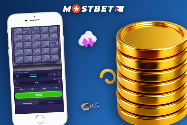 Mostbet Mines grid mid-round with four gems revealed and rising amber multiplier