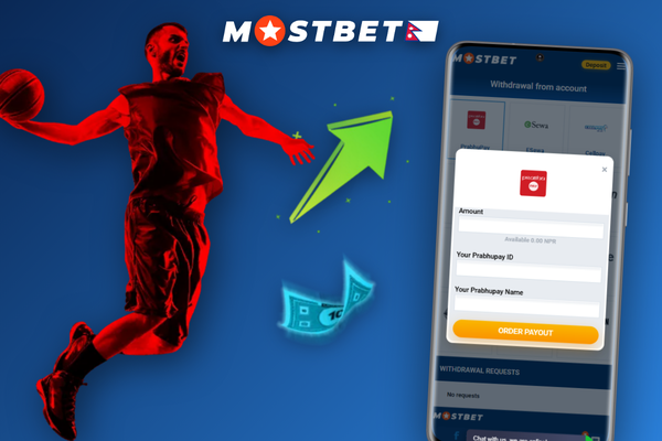 Player viewing Mostbet Nepal withdrawal confirmation with NPR amount on phone