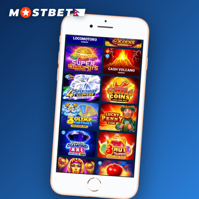 Mostbet Casino online slots reel with fruit symbols and glowing paylines